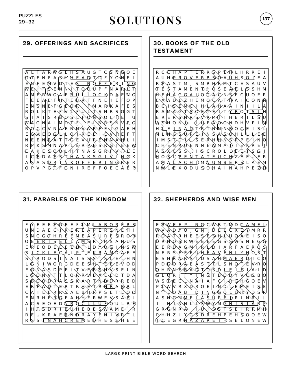 A page of solutions from the back of the book