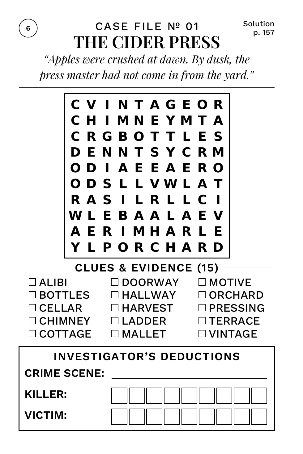 Puzzle 1: The Cider Press