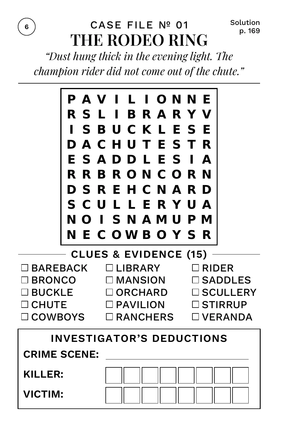 Puzzle 1: The Rodeo Ring